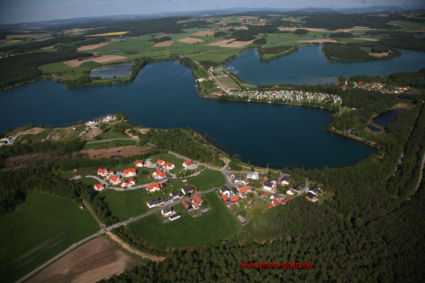 Luftaufnahme Wackersdorf Rauberweiherhaus